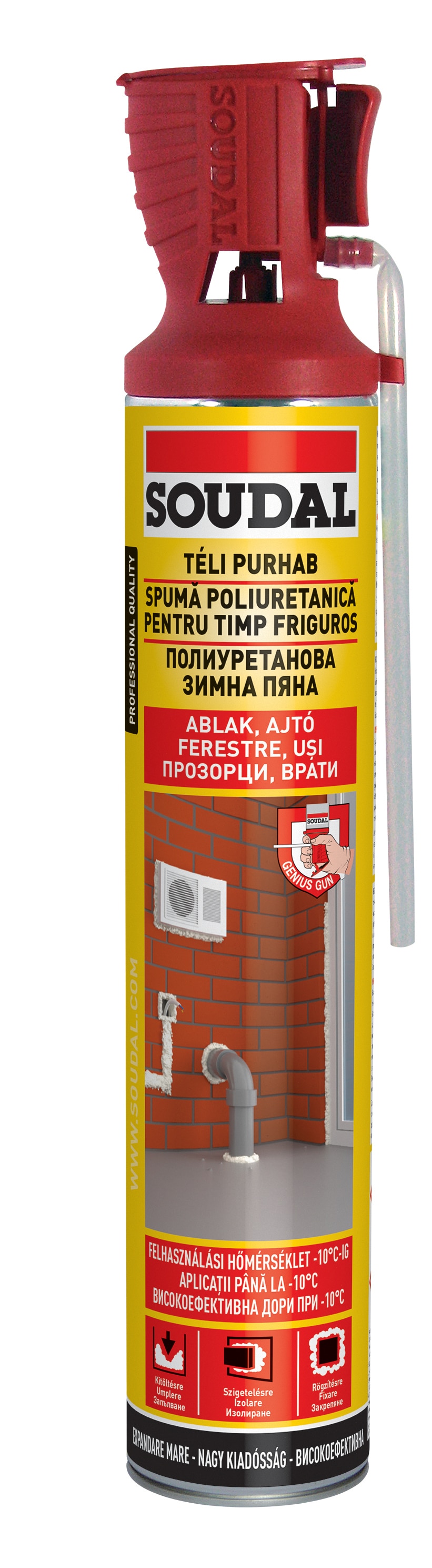 Spuma cu aplicator, 750 ml Soudal Genius Gun