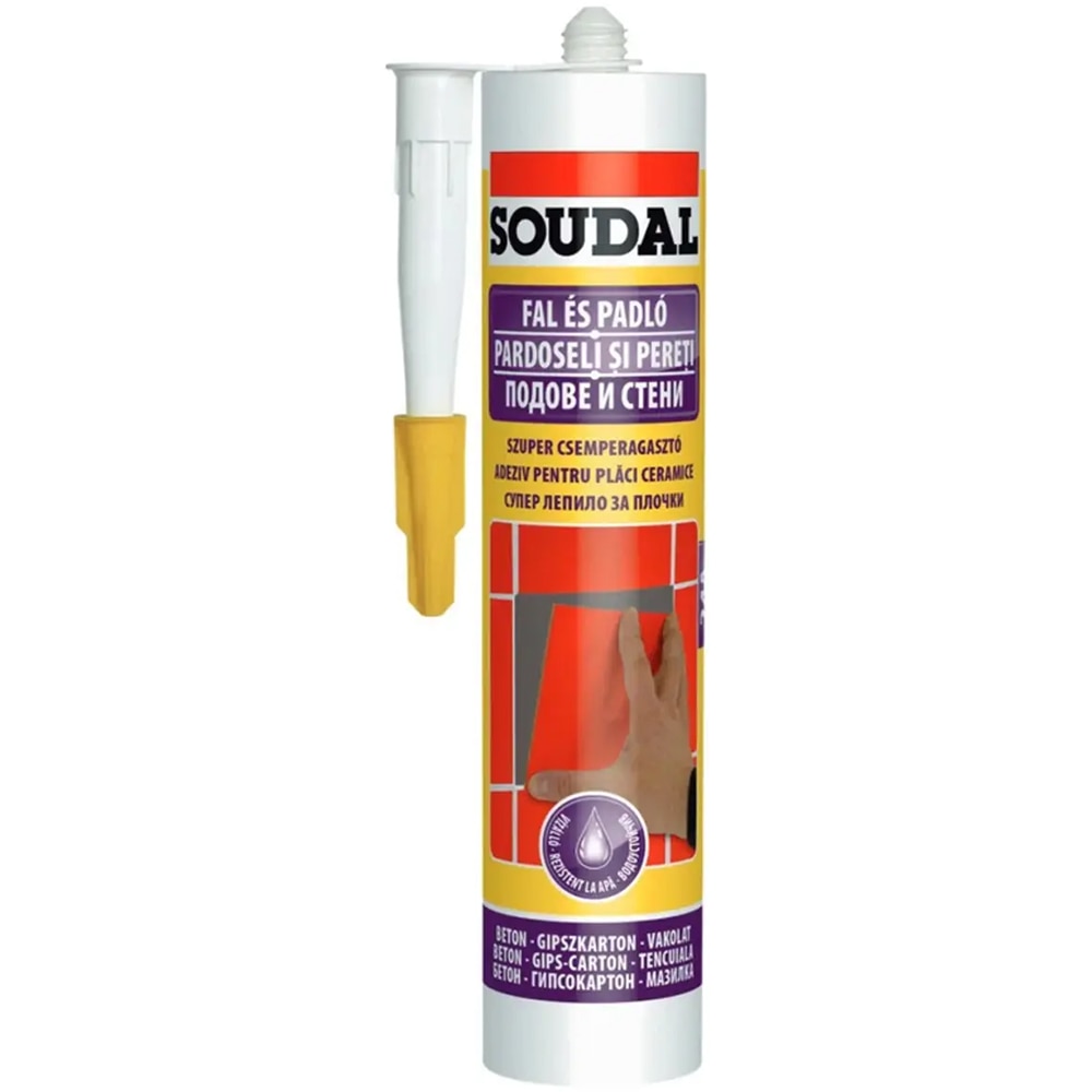 Adeziv pentru gresie si faianta 24A SOUDAL, transparent, 300 ml