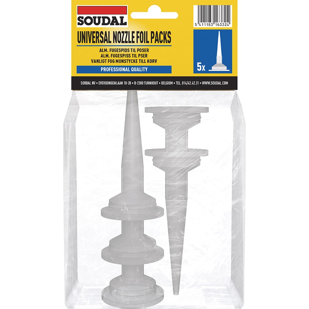 Rezerve aplicatoare pistol cilindric Soudal, 5 bucati