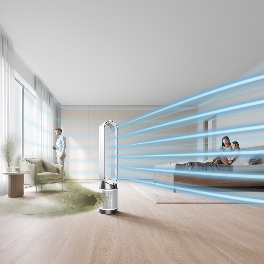 Purificator aer DYSON PC1 TP11, 10 trepte viteza, Hepa, Telecomanda, alb