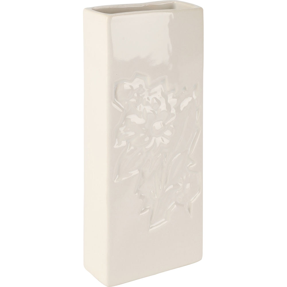 Umidificator pentru calorifer, 20.5 x 8 x 3.5 cm, ceramic, alb, diverse modele cu flori