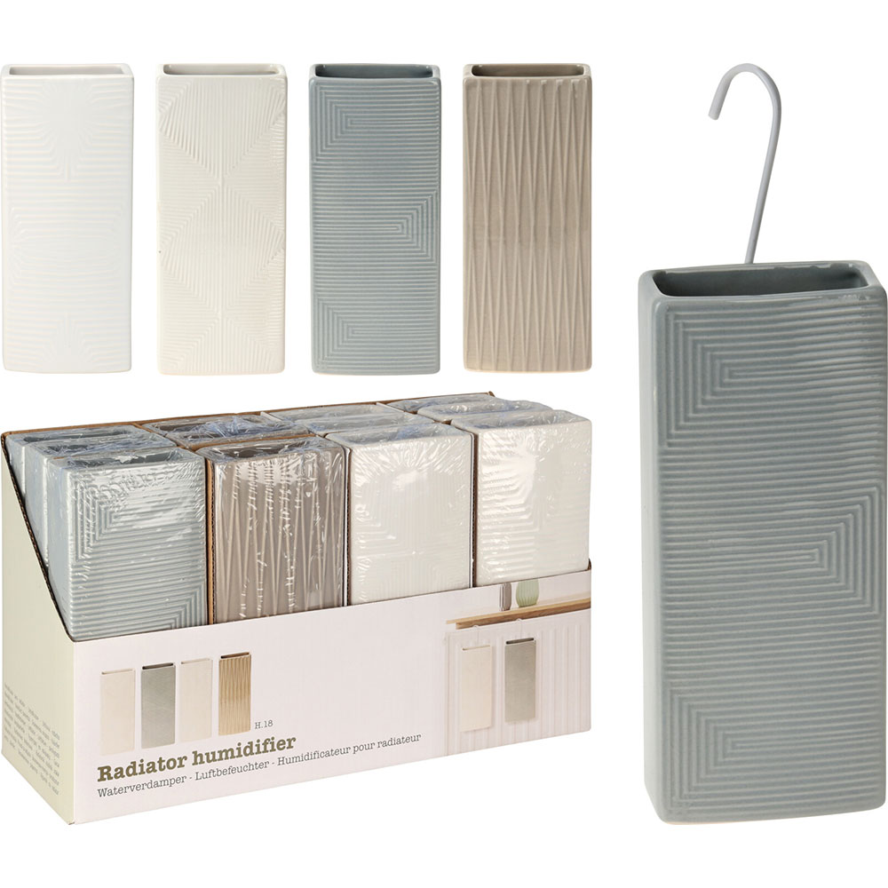 Umidificator pentru calorifer, 18 x 8 x 3.5 cm, ceramic, multicolor, diverse modele