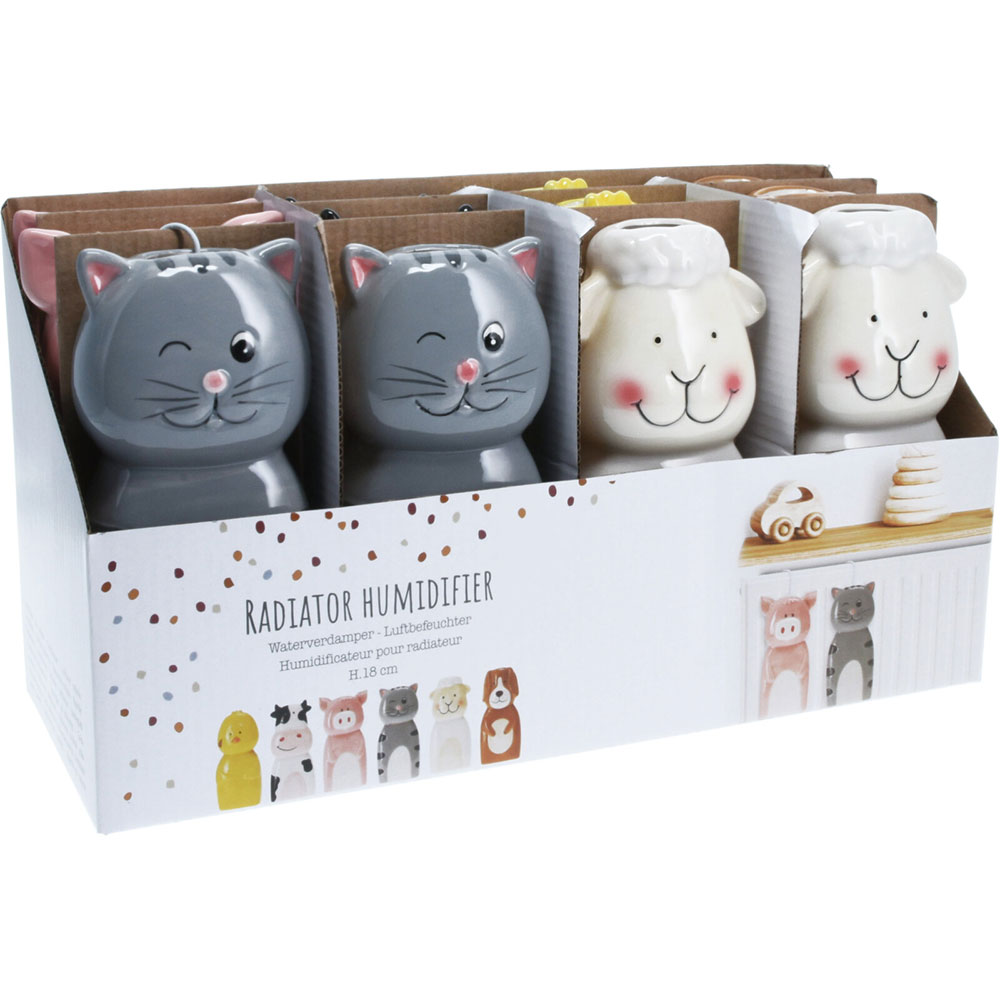 Umidificator pentru calorifer, ceramic, multicolor, diverse modele cu animale