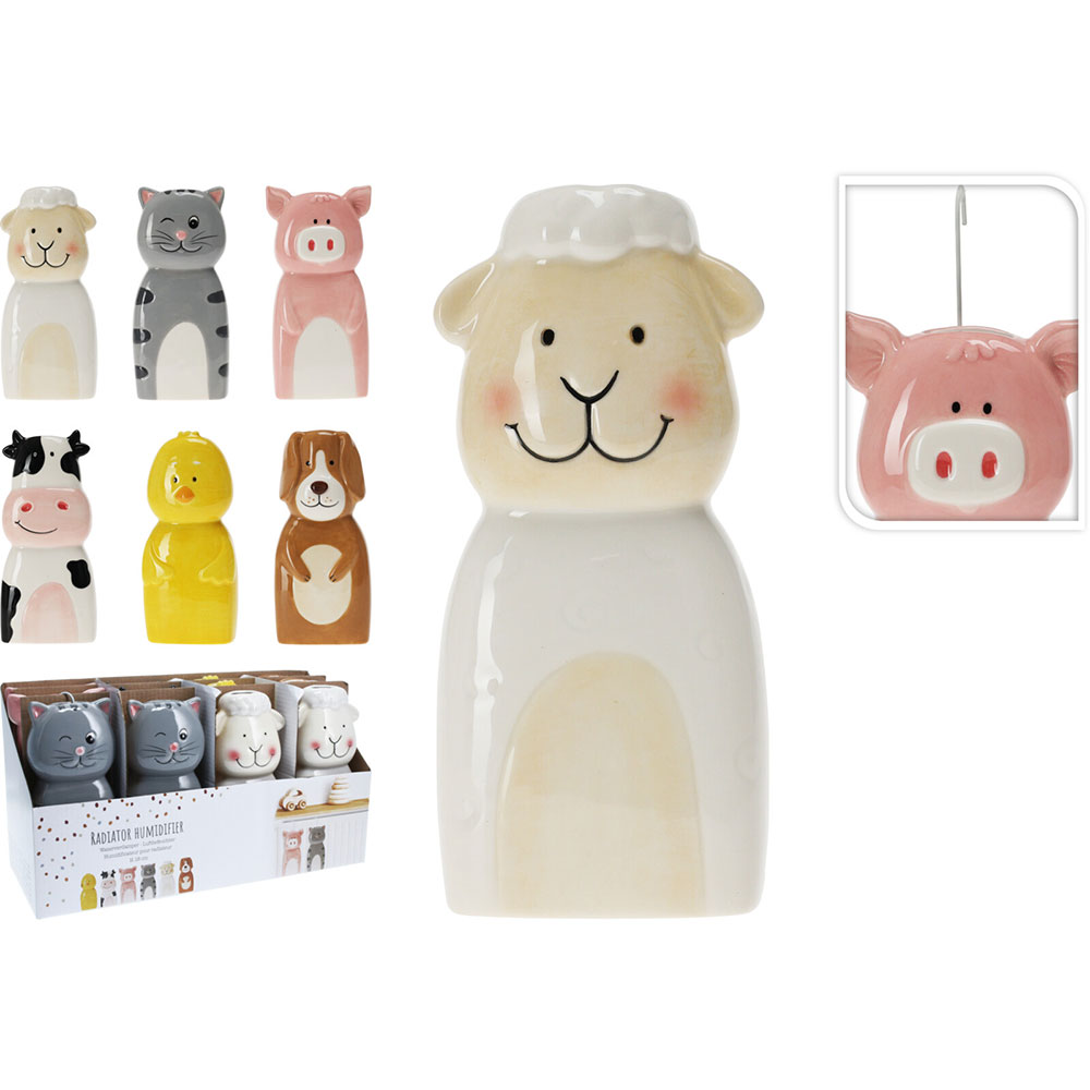 Umidificator pentru calorifer, ceramic, multicolor, diverse modele cu animale