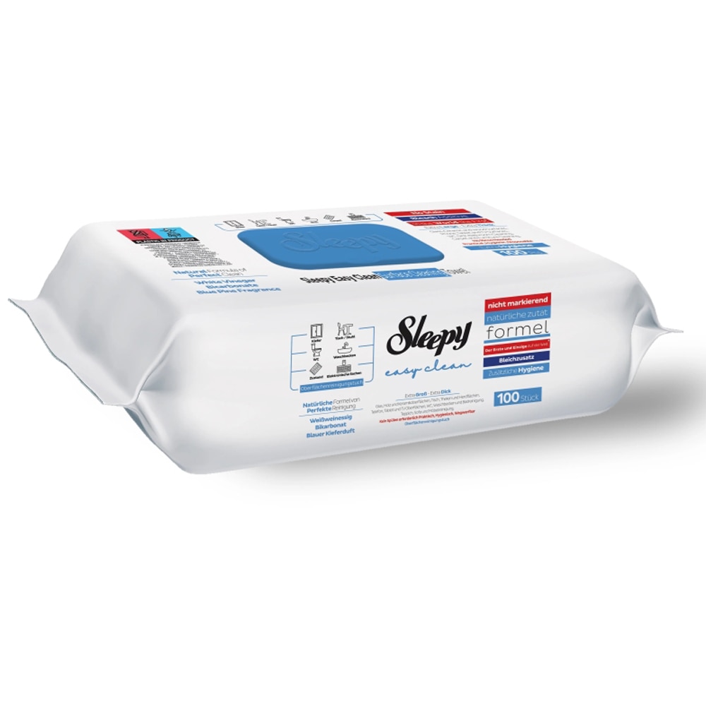 Servetele umede multisuprafete SLEEPY Easy Clean, Extra Hygiene, 100 bucati