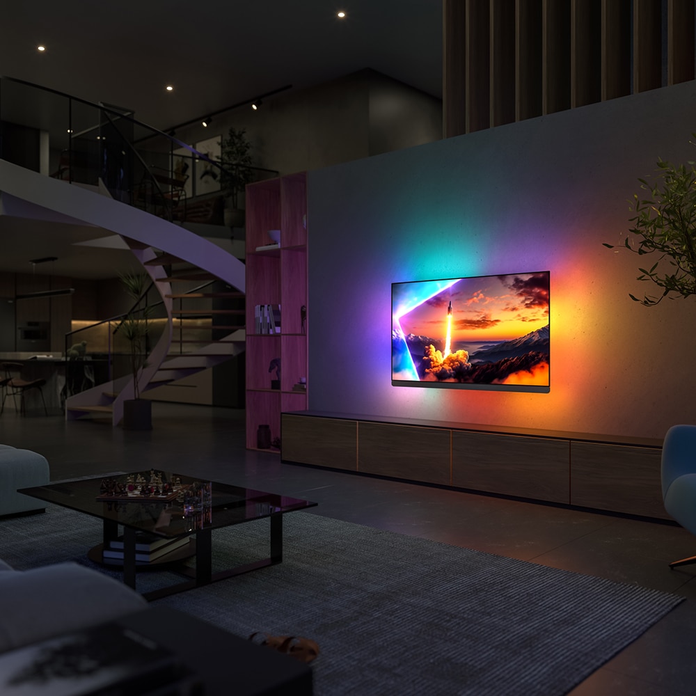 Televizor OLED PHILIPS 55OLED910, Ultra HD 4K, HDR10+, 139cm