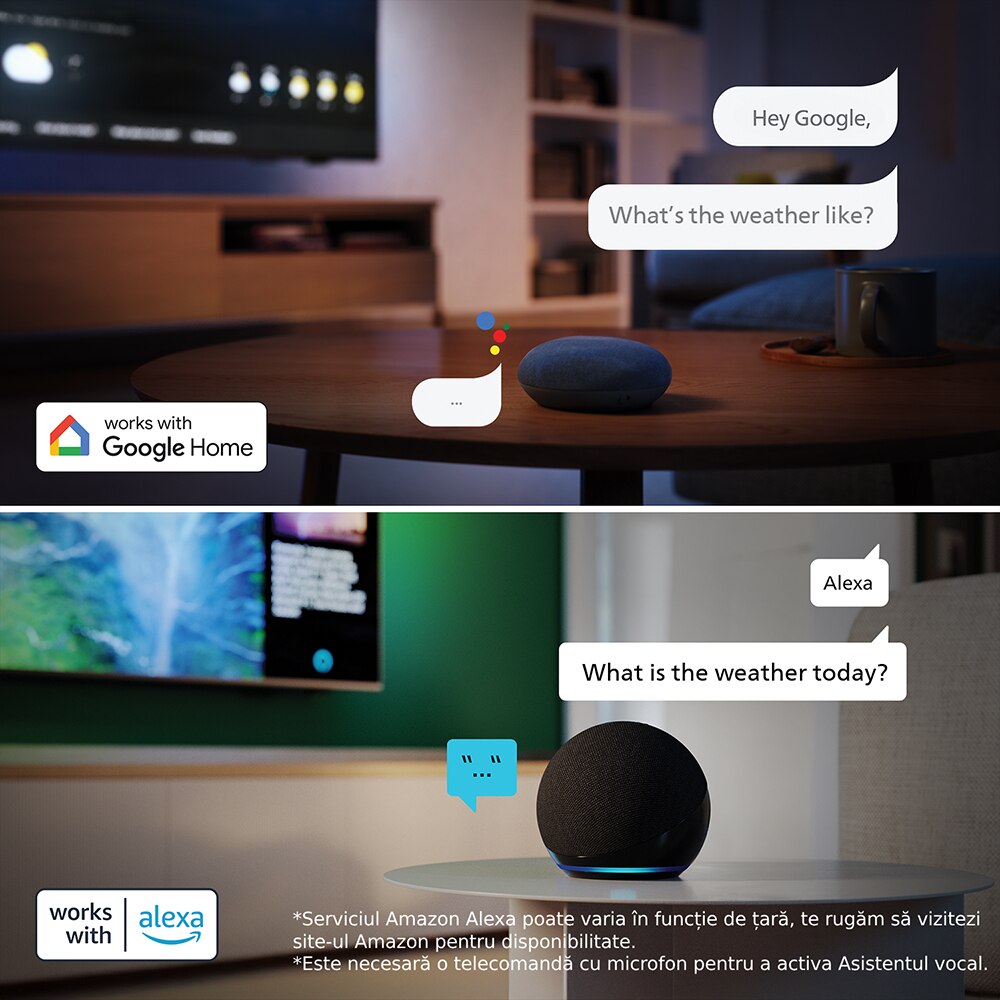 Televizor QLED Smart PHILIPS 55PUS8510, Ultra HD 4K, HDR10+, 139cm