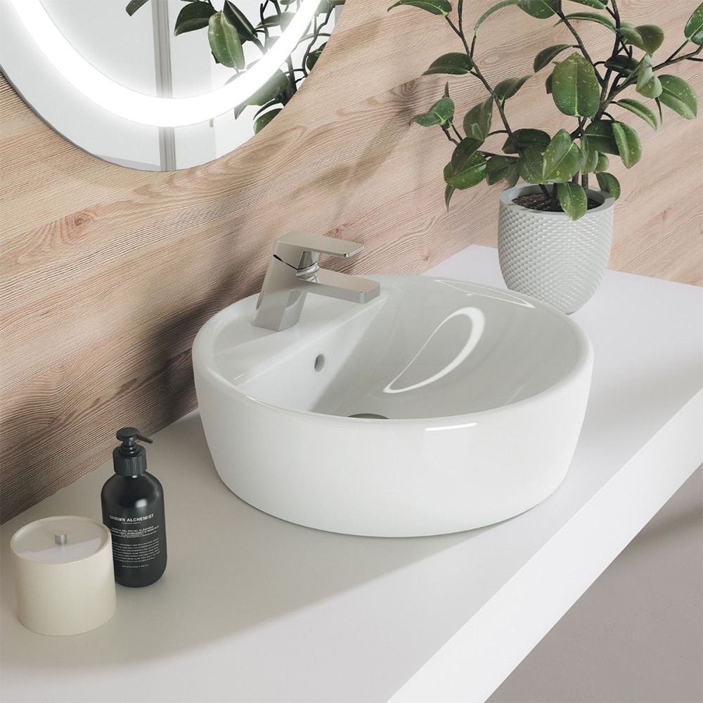 Lavoar pe blat ROCA Urban S10016917600000, portelan, 45 cm, alb