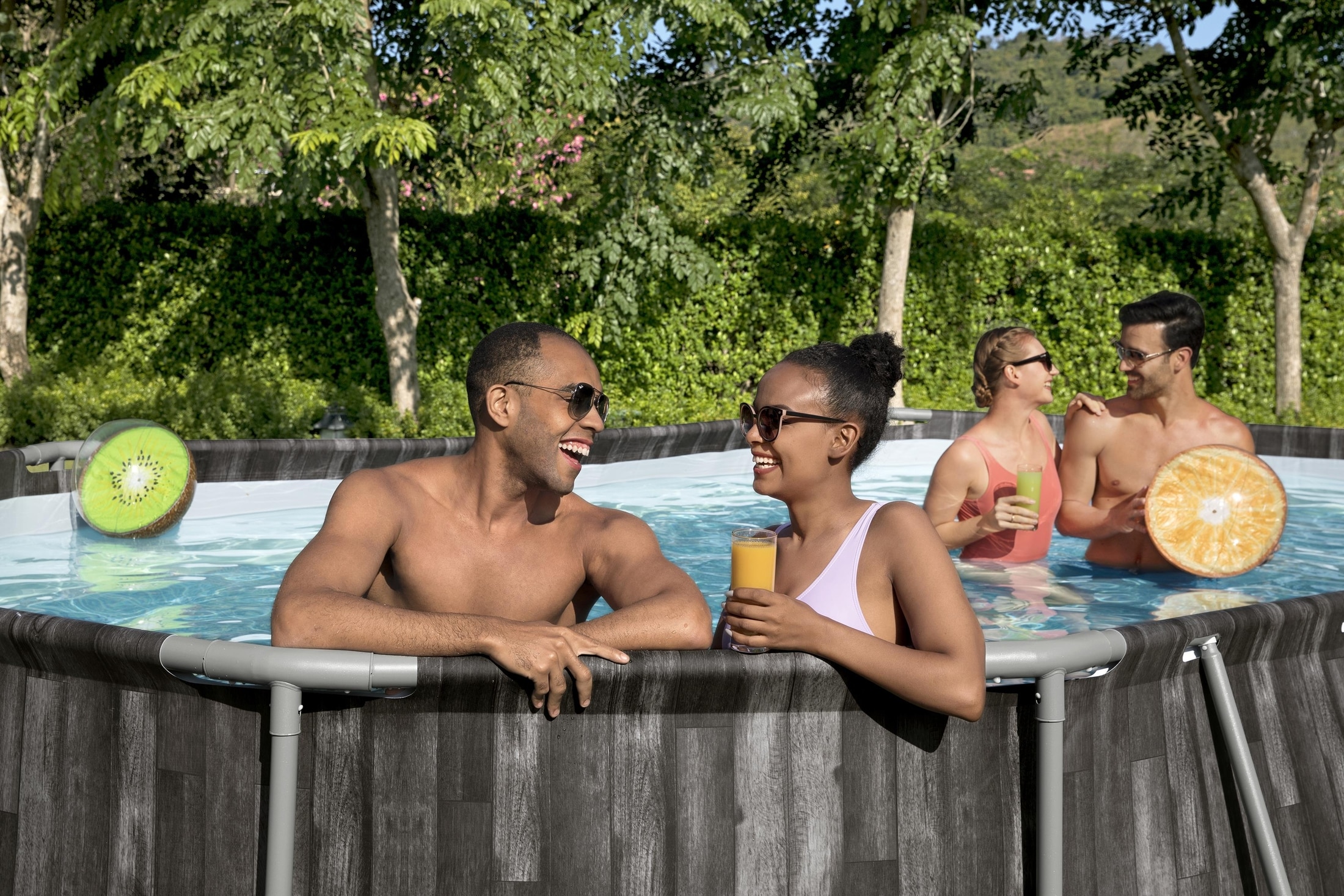 Piscina supraterana BESTWAY STEEL PRO MAX, ovala, cu pompa, 610x366x122cm, 20241L