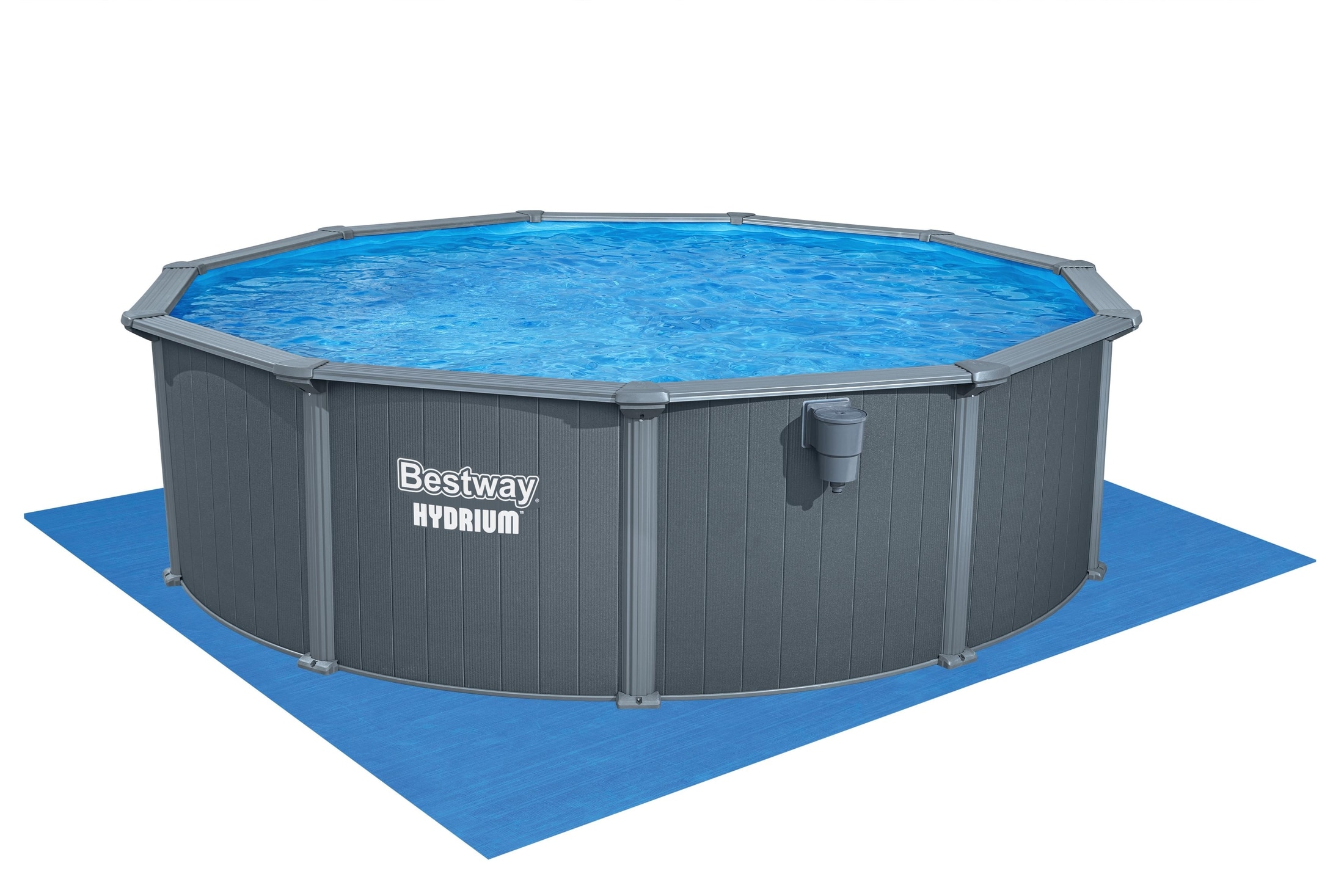 Piscina BESTWAY HYDRIUM, rotunda, otel galvanizat, 488x132 cm, 21490L