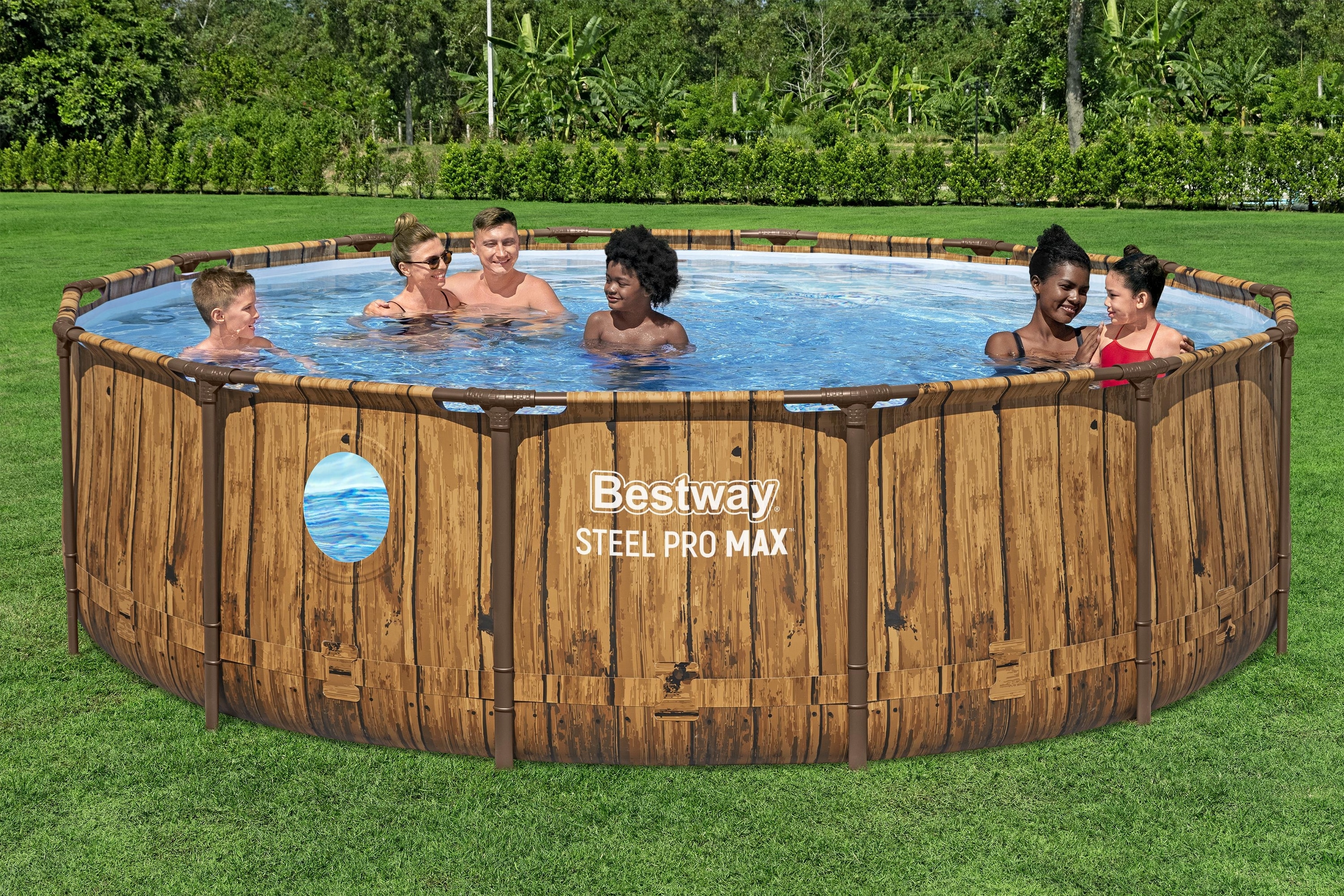 Piscina BESTWAY STEEL PRO MAX, rotunda, 427x107 cm, 13030L