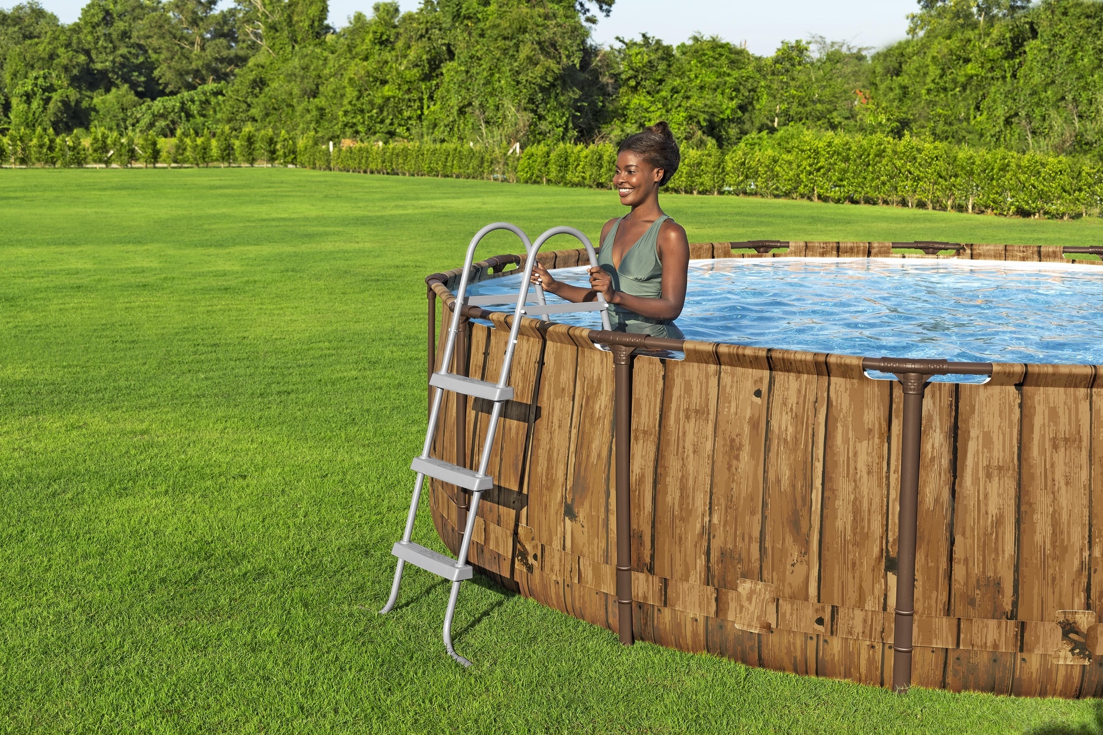 Piscina BESTWAY STEEL PRO MAX, rotunda, 427x107 cm, 13030L