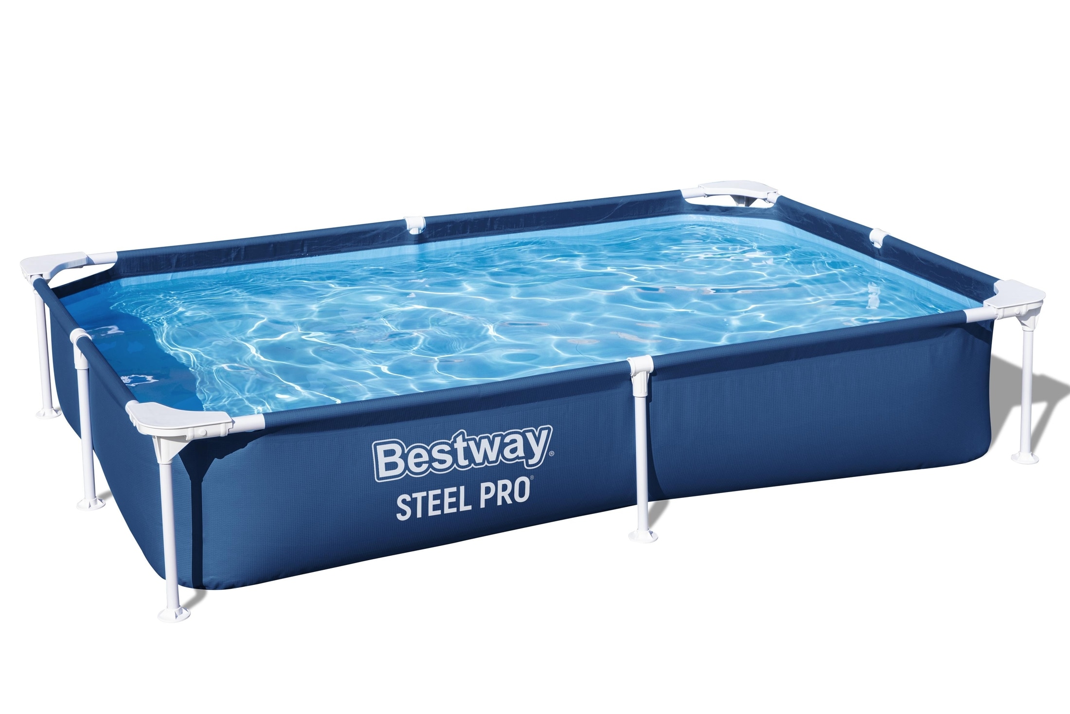 Piscina BESTWAY STEEL PRO, dreptunghiulara, 221x150x43 cm, 1200L