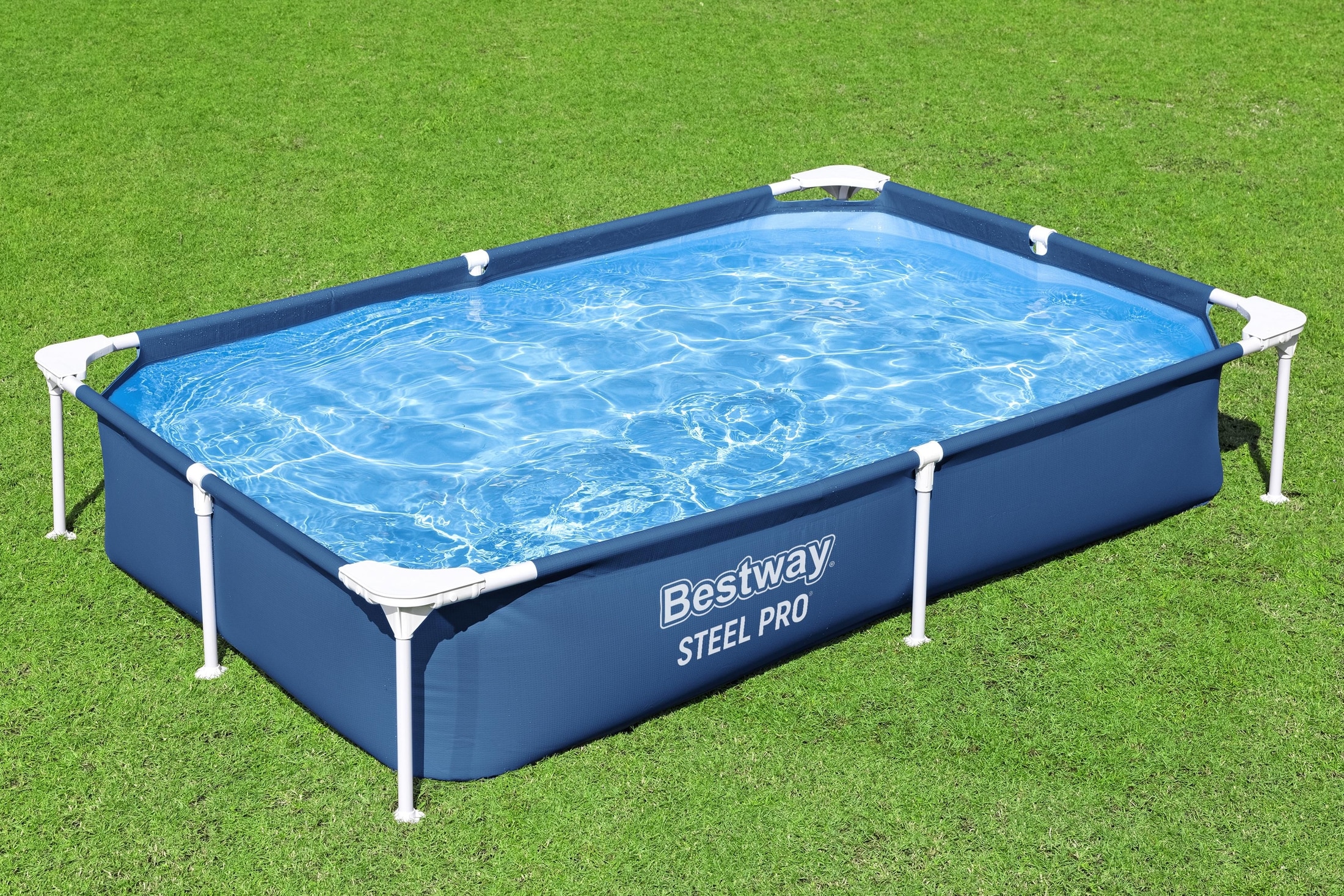 Piscina BESTWAY STEEL PRO, dreptunghiulara, 221x150x43 cm, 1200L