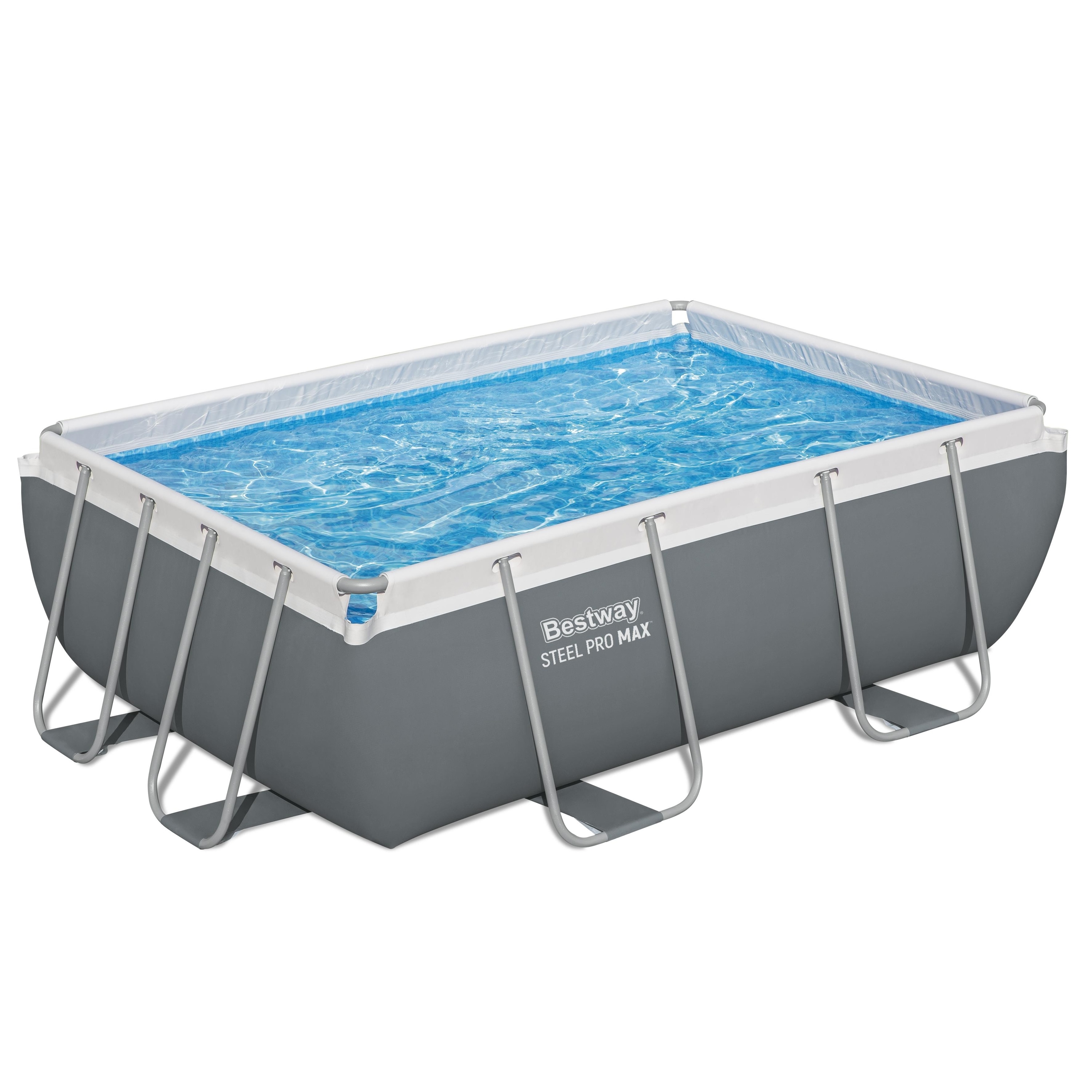 Piscina supraterana BESTWAY STEEL PRO MAX, dreptunghiulara, 282x196x84 cm, 3662L