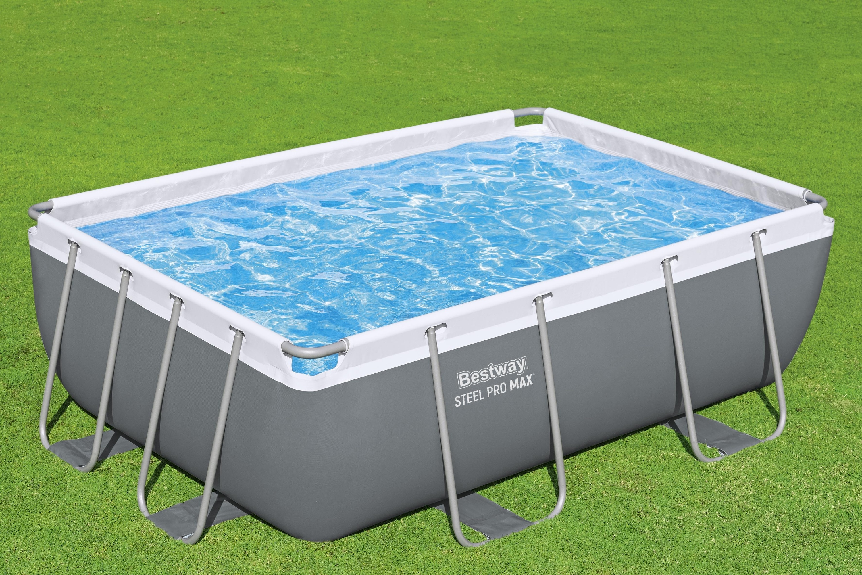Piscina supraterana BESTWAY STEEL PRO MAX, dreptunghiulara, 282x196x84 cm, 3662L