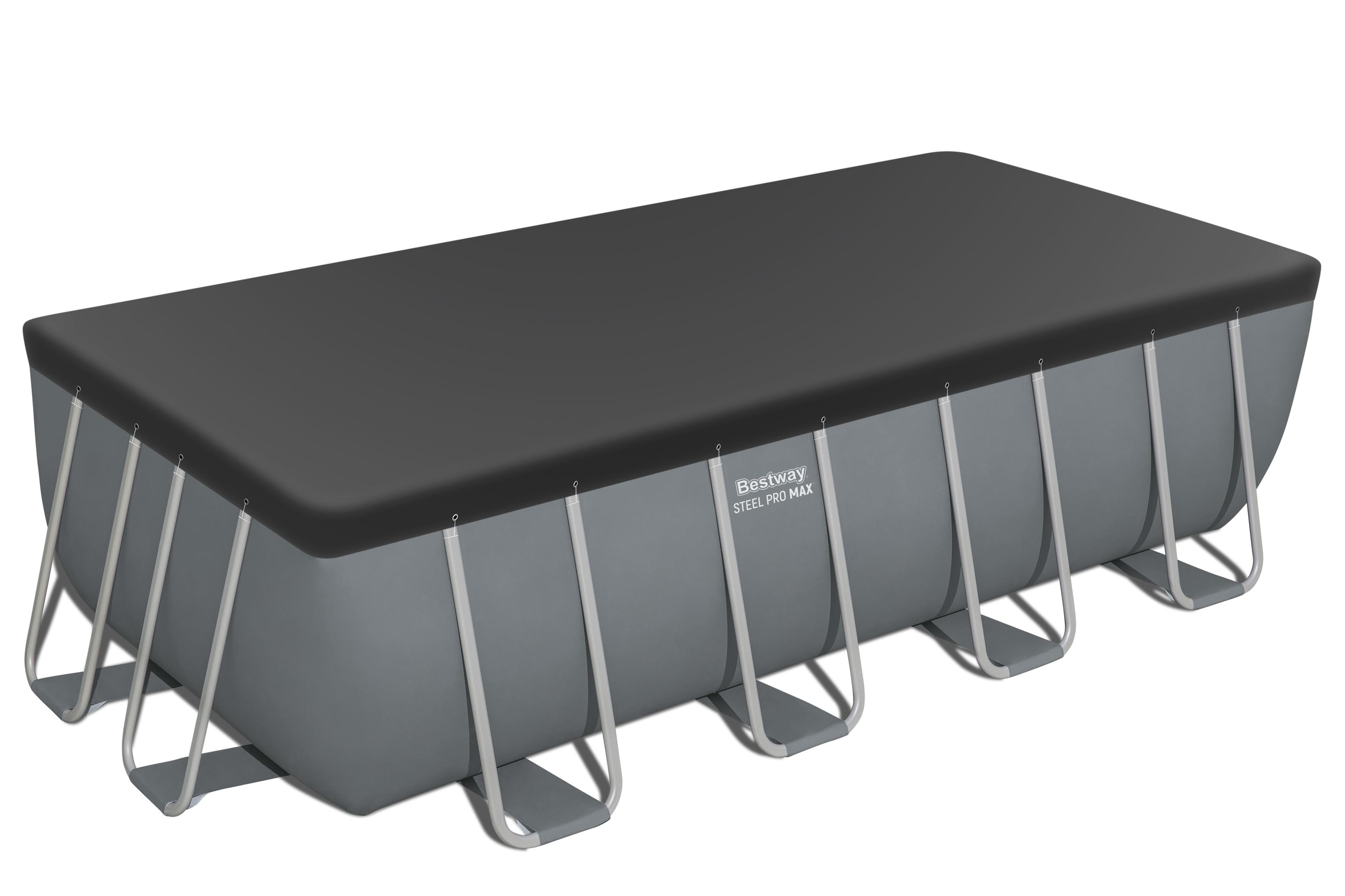 Piscina dreptunghiulara BESTWAY STEEL PRO MAX, 488x244x122 cm, 11532L