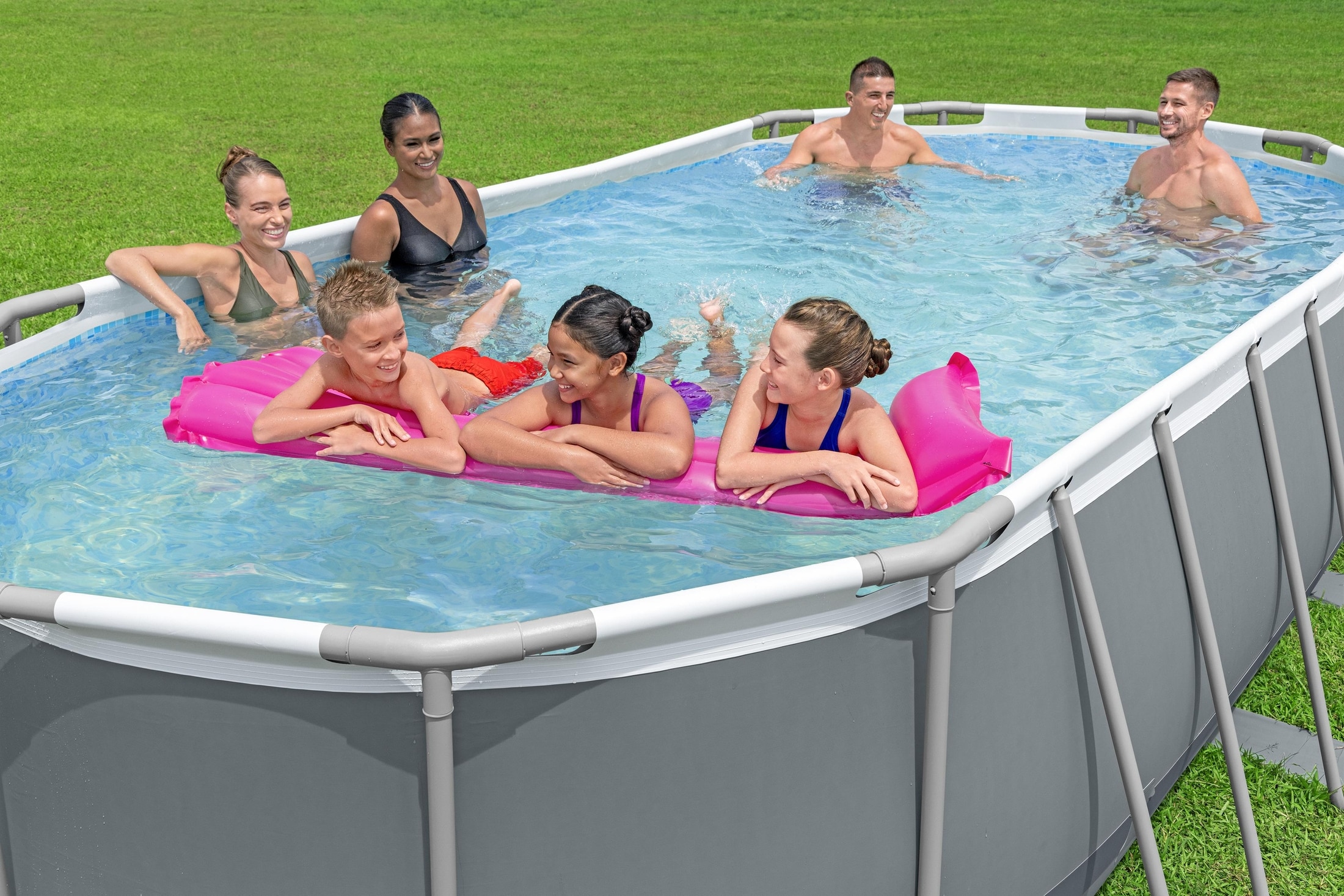 Piscina supraterana ovala BESTWAY STEEL PRO MAX, 549x274x122 cm, 13430L