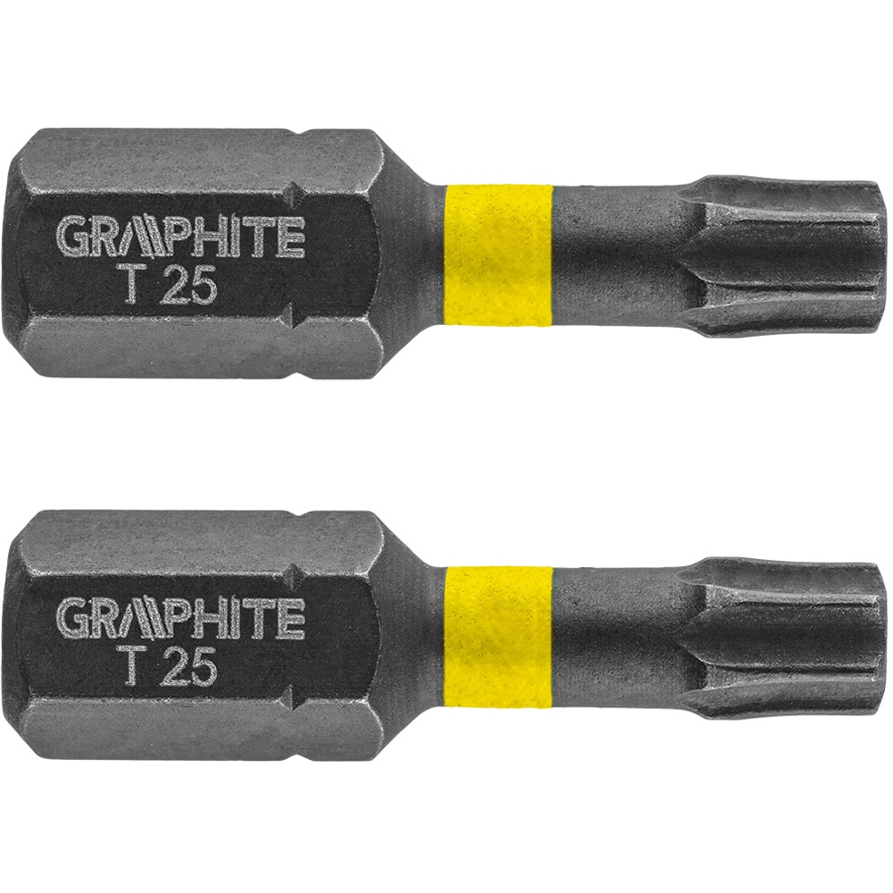 Bit impact GRAPHITE, TX25, 25mm, 2buc