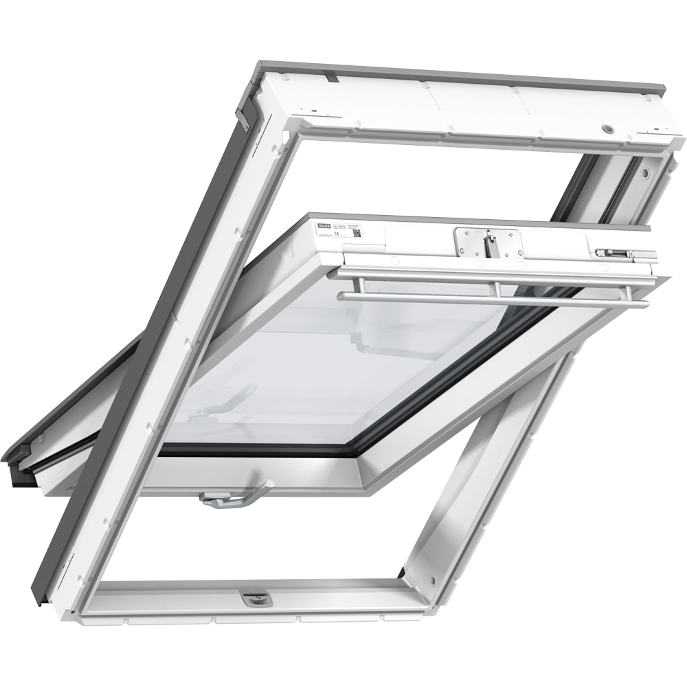 Fereastra mansarda VELUX Basic GLU MK08 0085B, lemn, operare de jos, 78 x 140 cm, alb