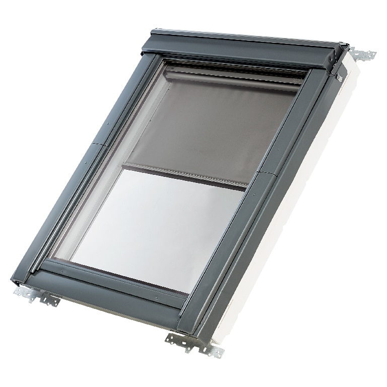 Roleta poliester, gri, 78 x 98 cm • Velux