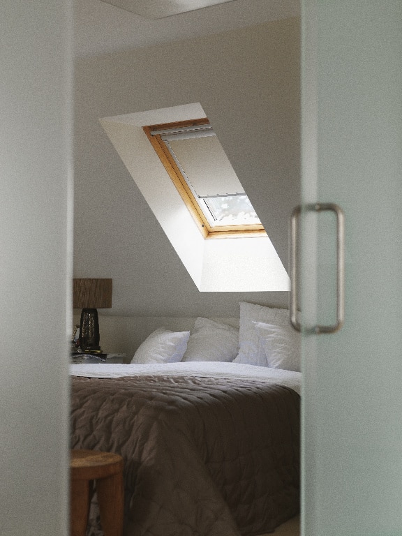 Roleta poliester, bej, 78 x 140 cm • Velux