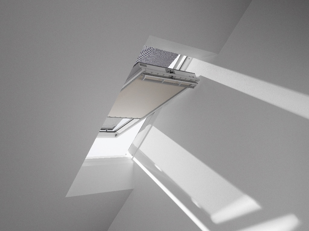Roleta poliester, bej, 78 x 140 cm • Velux