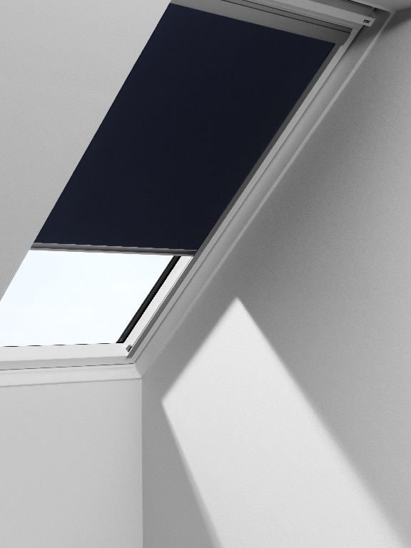 Roleta poliester, albastra, 55 x 78 cm • Velux