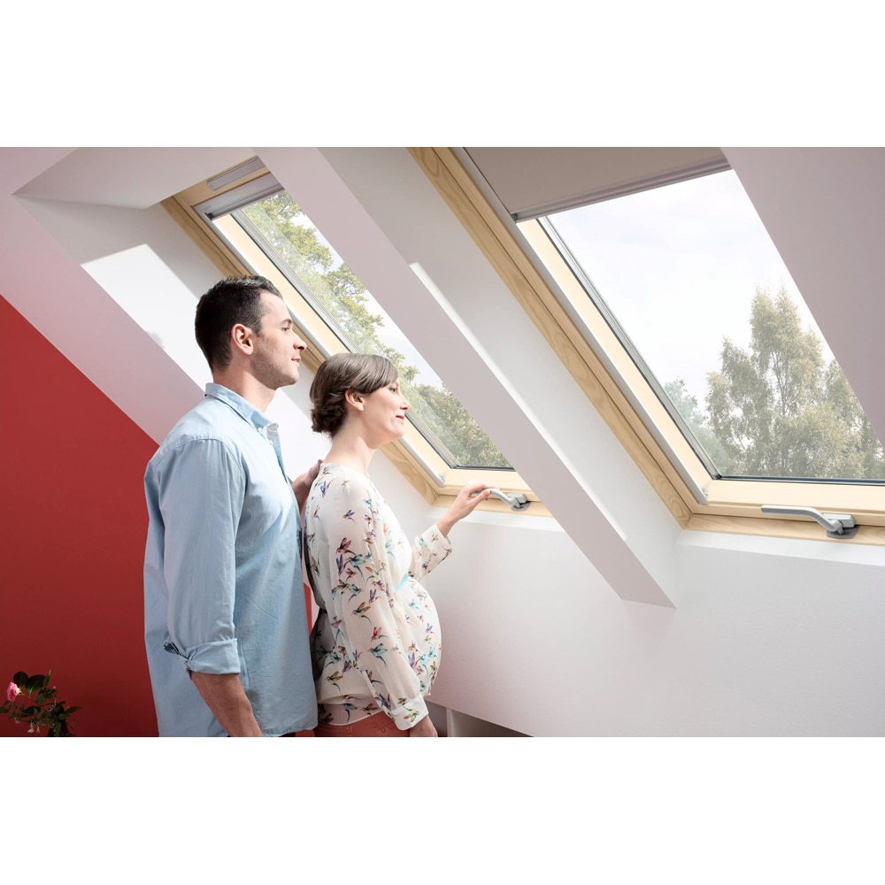 Fereastra mansarda VELUX Basic GZL FK06, lemn, 69 x 17 x 132 cm, gri antracit