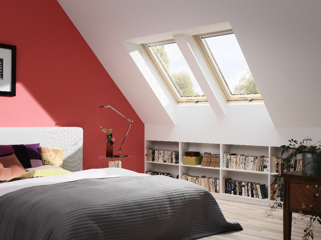 Fereastra de mansarda din lemn, maro, 78 x 98 x 17 cm  Velux