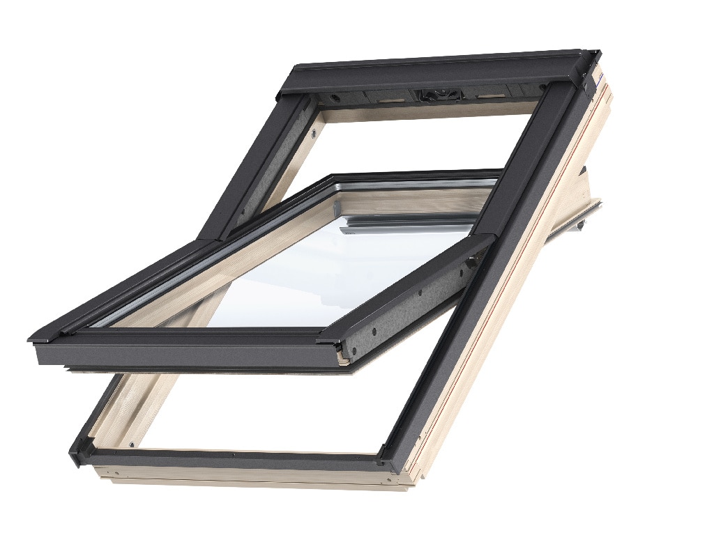 Fereastra de mansarda din lemn, maro, 78 x 98 x 17 cm  Velux