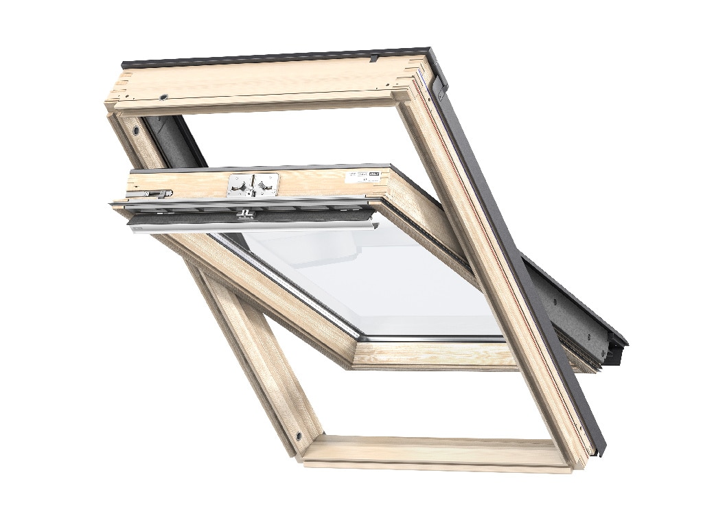 Fereastra de mansarda din lemn, maro, 78 x 98 x 17 cm  Velux