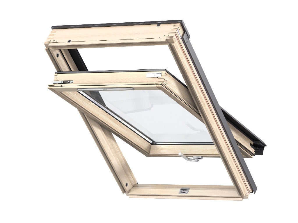 Fereastra de mansarda din lemn, alba, 78 x 118 cm • Velux