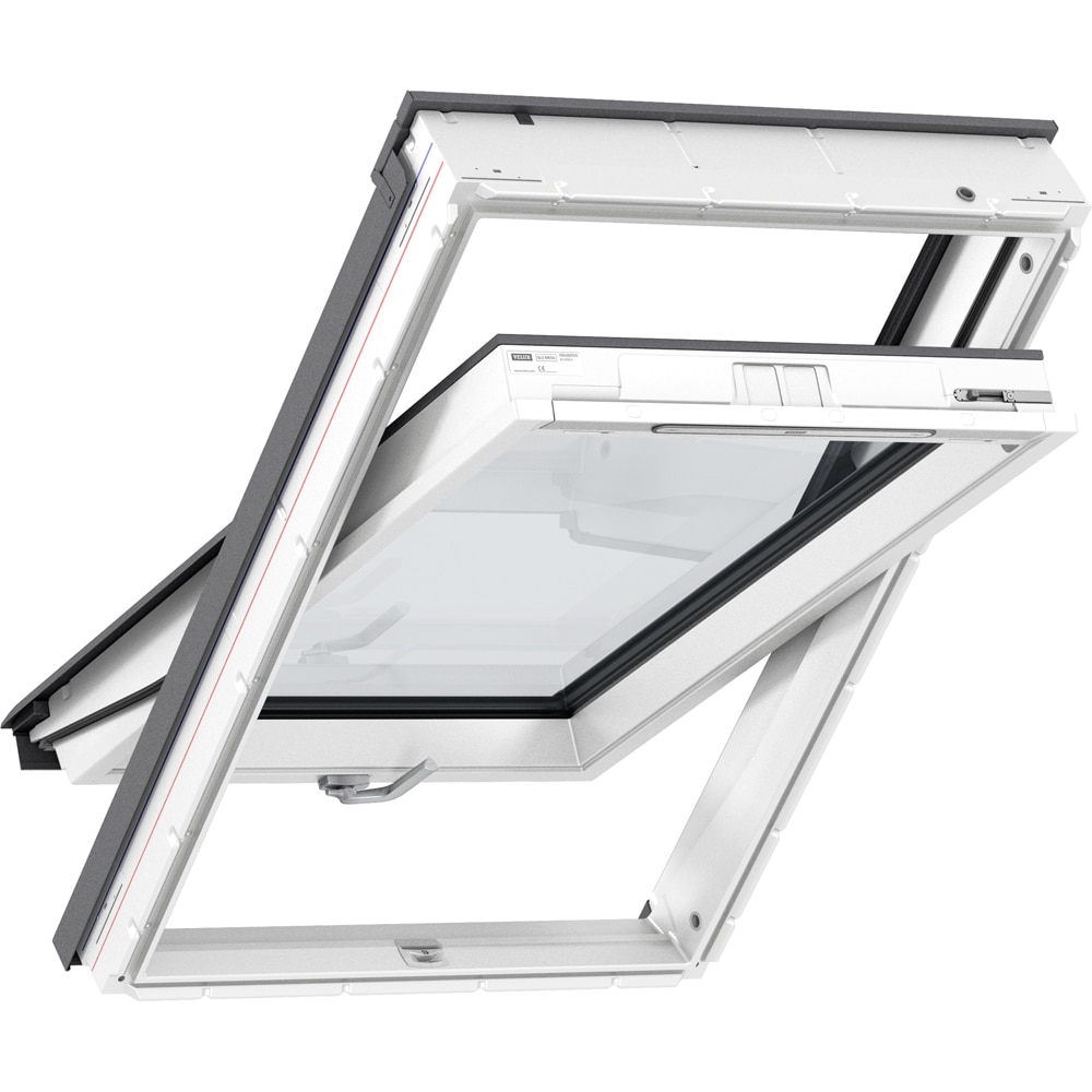 Fereastra mansarda VELUX Basic GLU PK08 0061B, lemn, operare de jos, 94 x 140 cm, alb