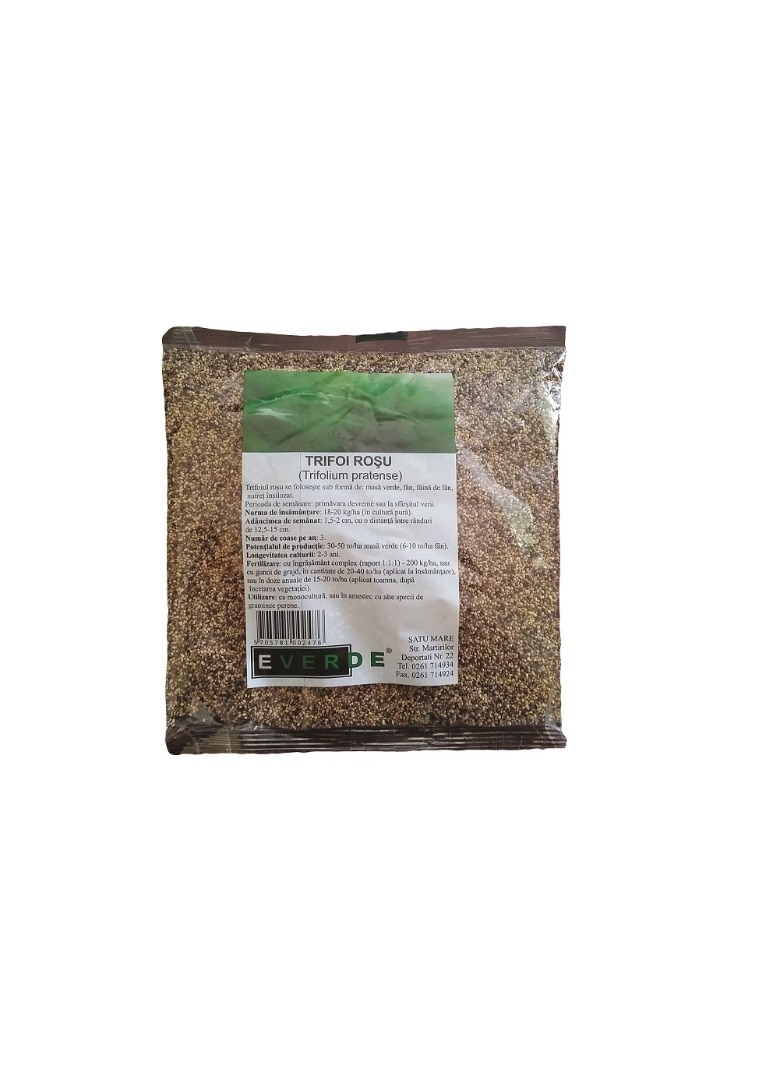 Seminte trifoi rosu, 0.5 Kg • Everde