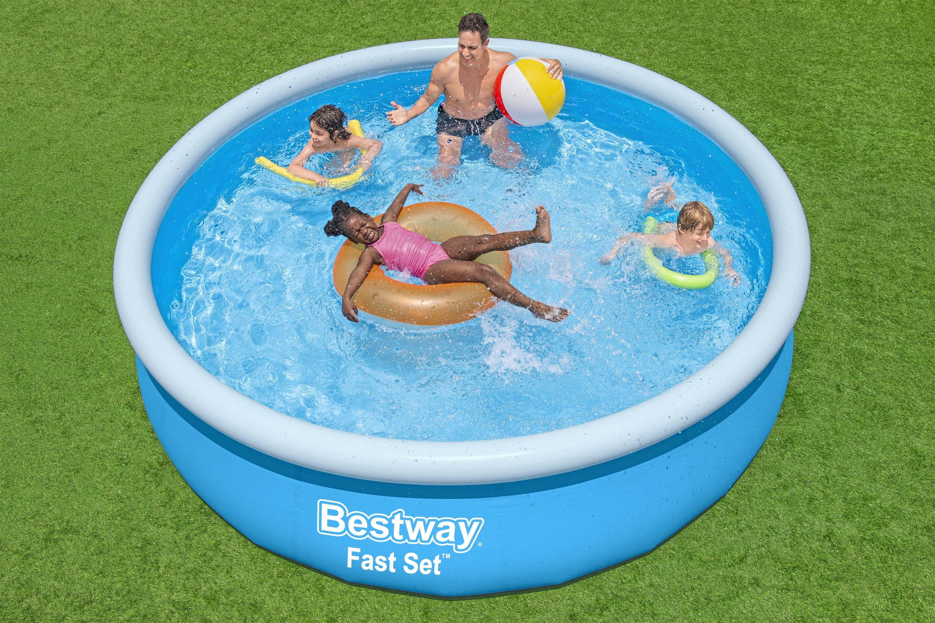 Piscina gonflabila BESTWAY FAST SET, rotunda, 366x76 cm, 5377L
