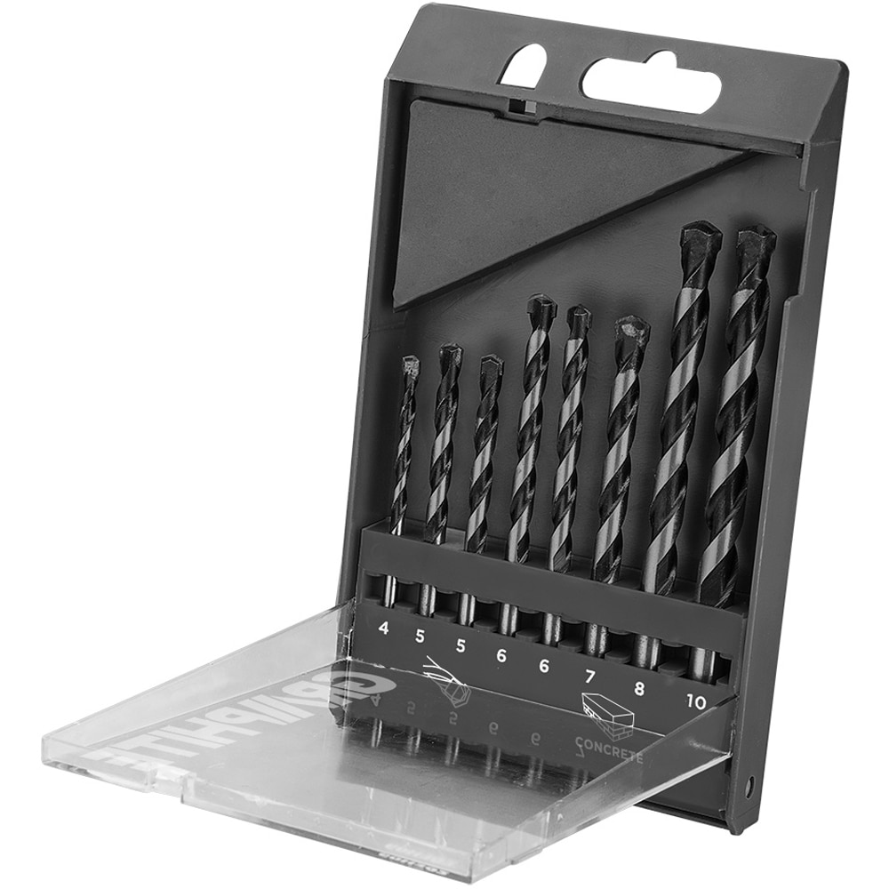 Set burghie beton GRAPHITE, 4, 5, 6, 6, 7, 8, 10mm