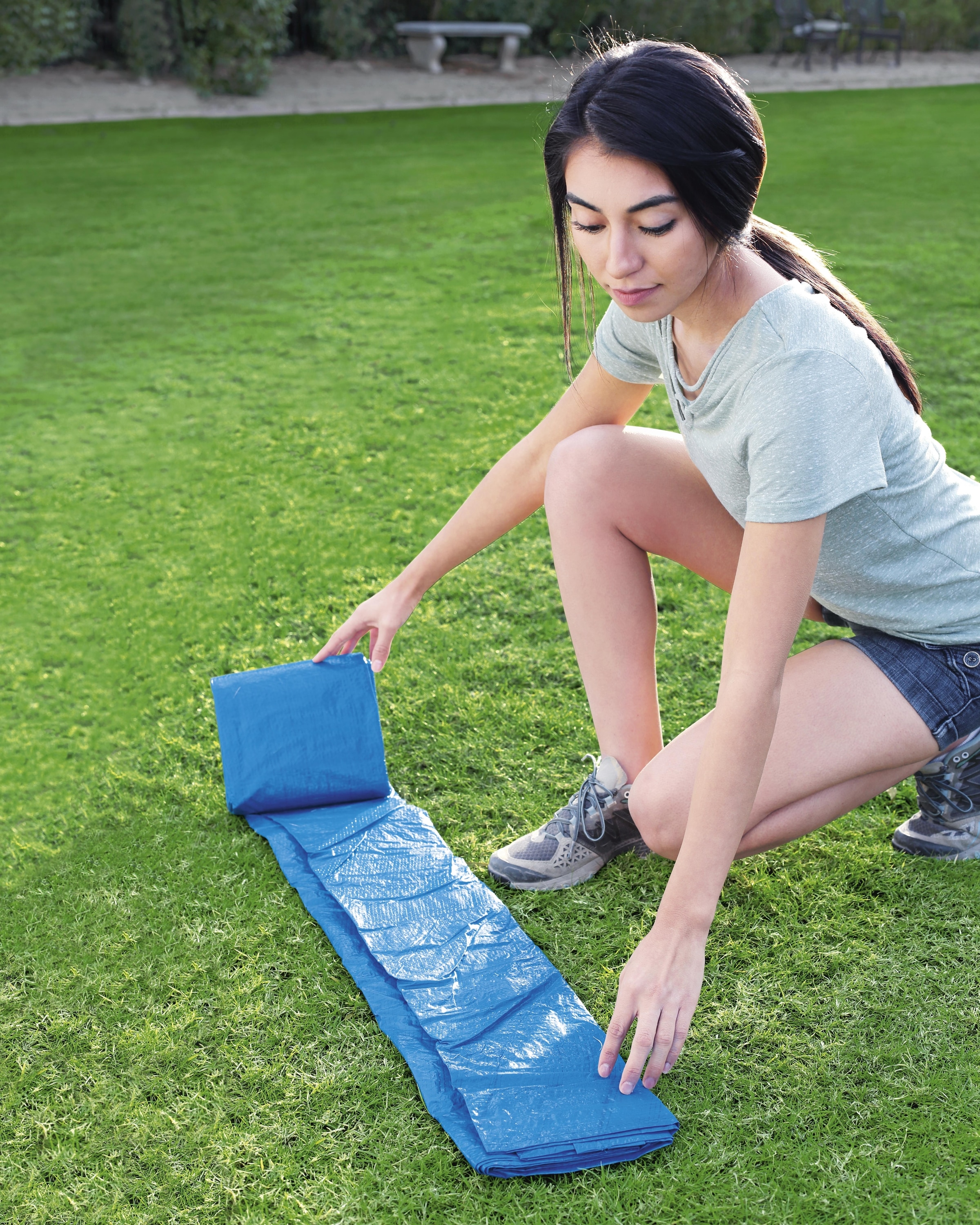 Folie de protectie sol pentru piscine BESTWAY, 274x274 cm, diametru maxim 2.44m