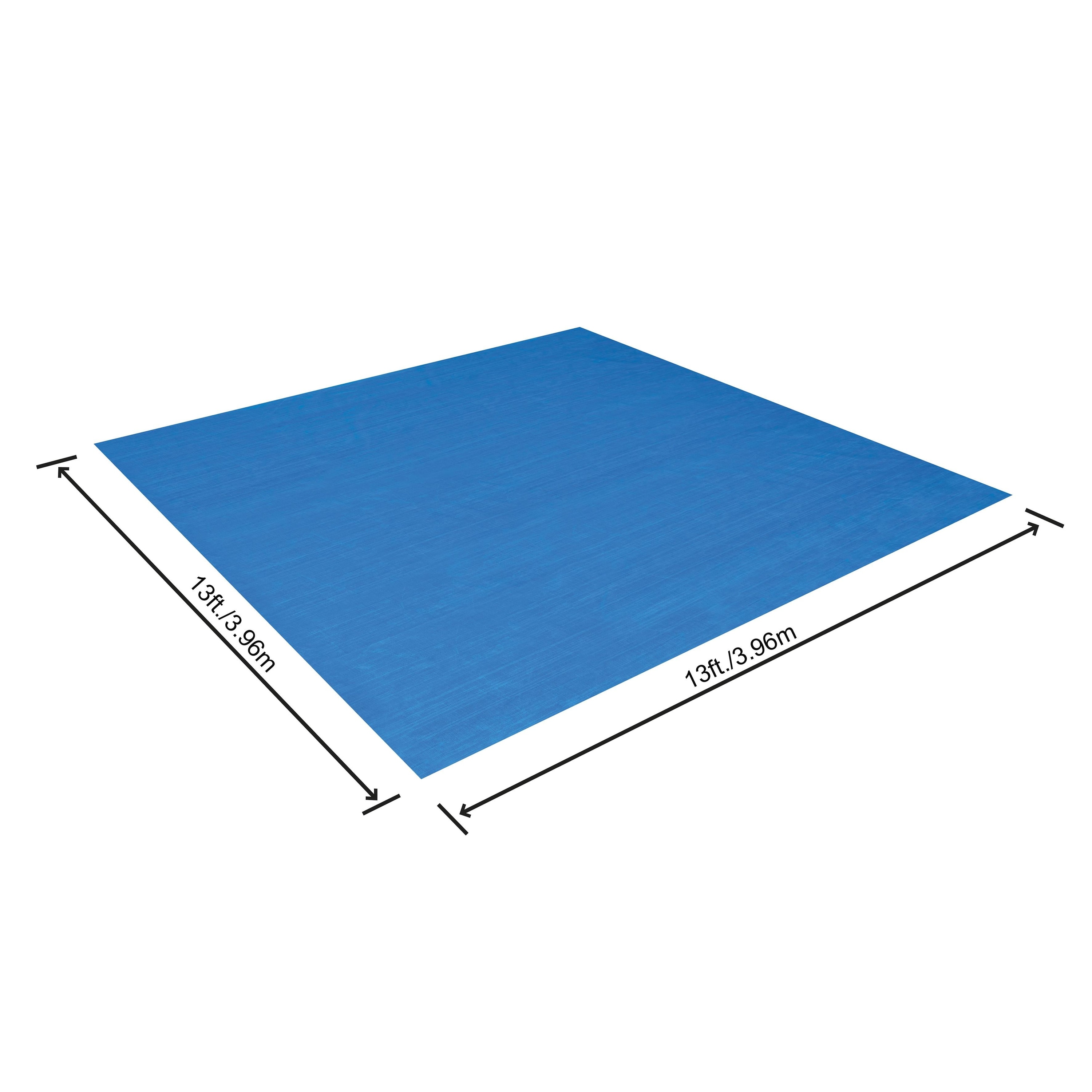 Folie protectie sol pentru piscina BESTWAY, diametru maxim 366 cm, 396x396 cm, albastru