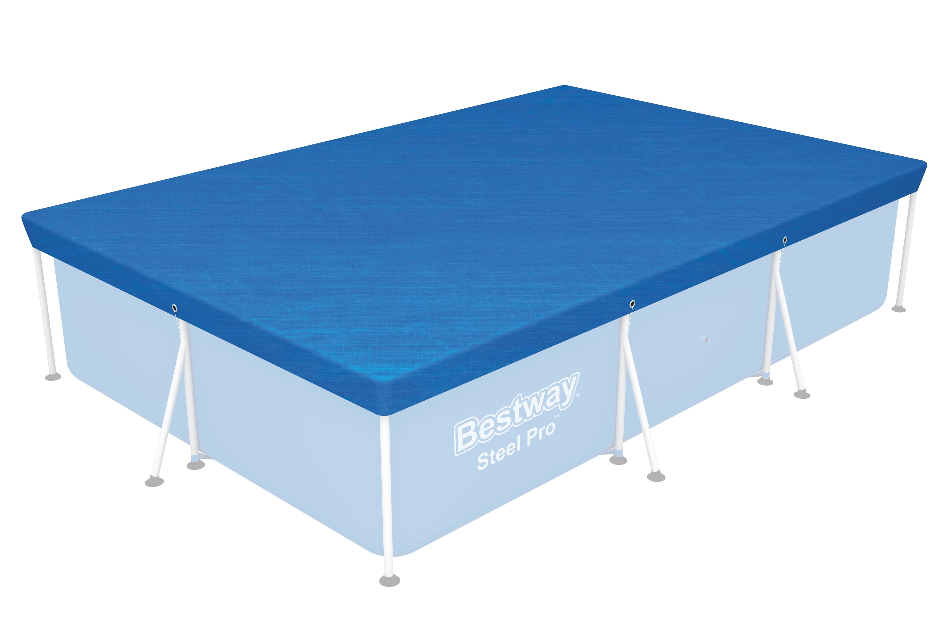 Prelata pentru piscina BESTWAY, cu cadru, dreptunghiulara, compatibil Bestway Frame 300x201 cm, albastru