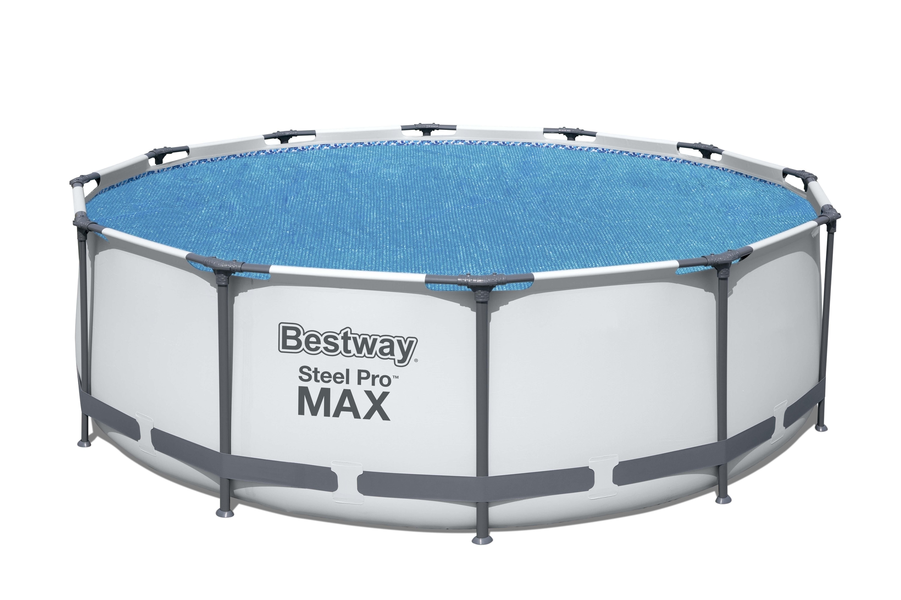 Prelata solara pentru piscina BESTWAY, rotunda, diametru 356 cm, PE, albastru