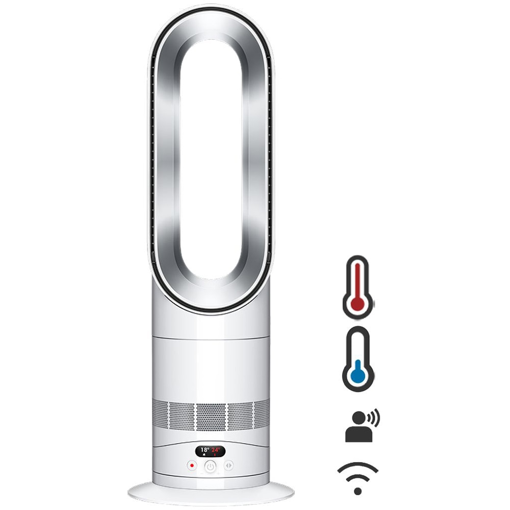 Ventilator de birou DYSON Hot+Cool AM15, Air Multiplier, 10 trepte viteza, Wi-Fi, alb