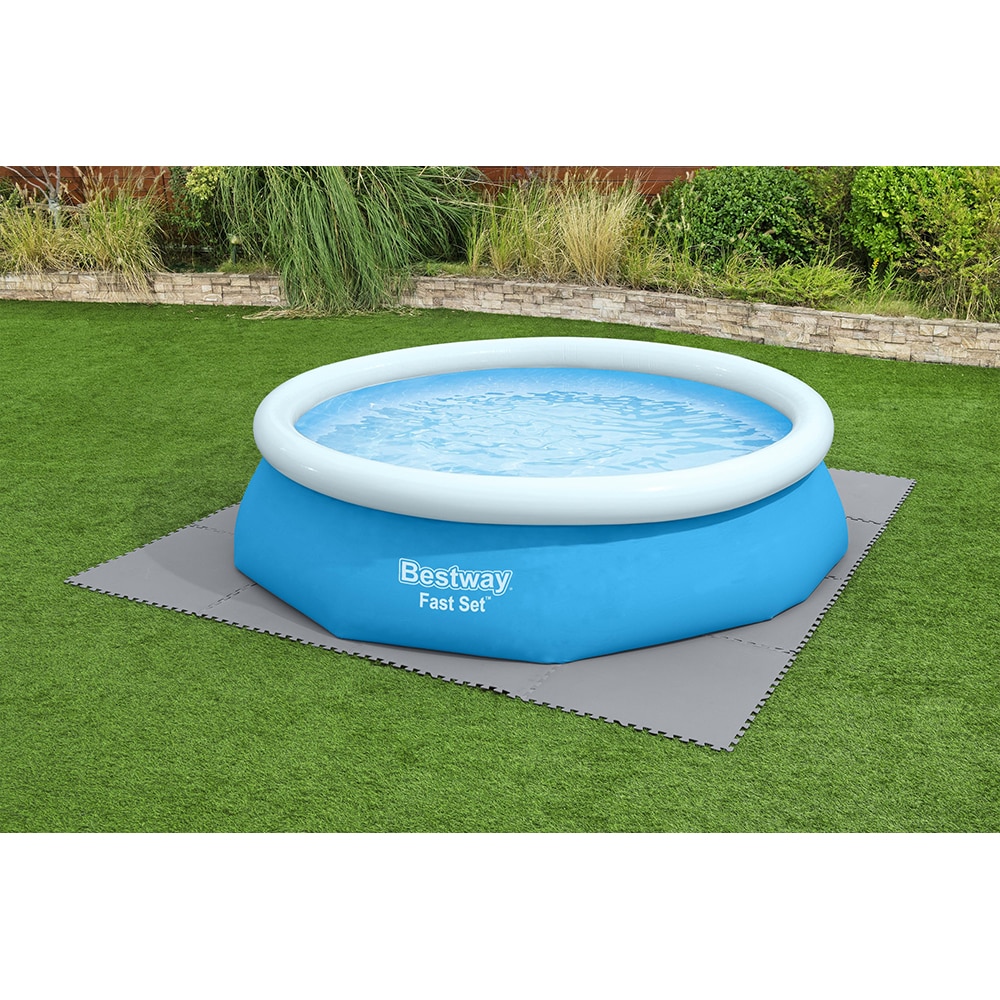 Covoras protectie sol BESTWAY, 78 x 78 cm, 9 buc, gri