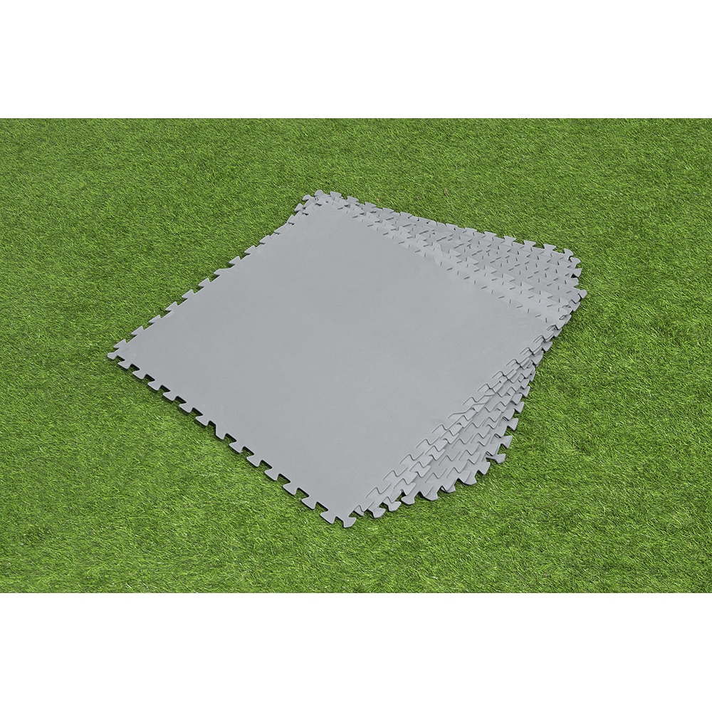 Covoras protectie sol BESTWAY, 78 x 78 cm, 9 buc, gri