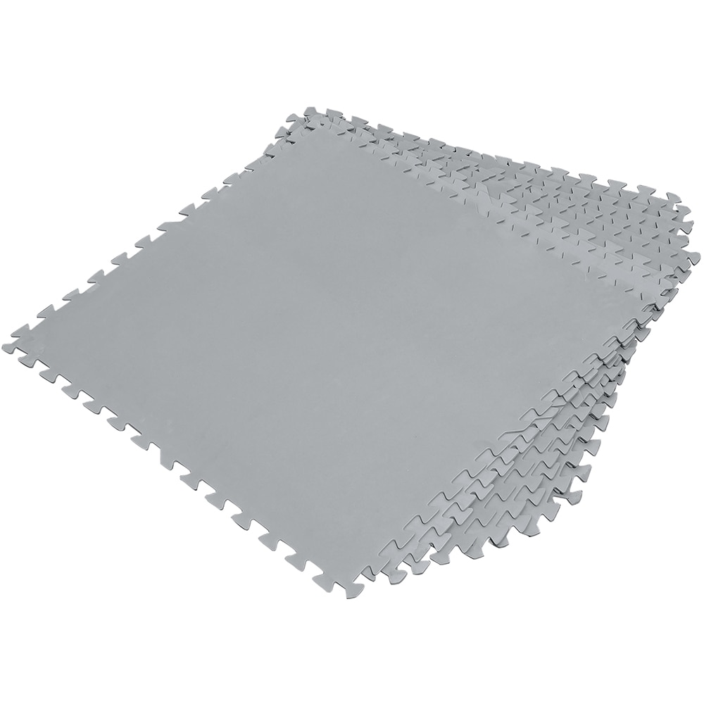 Covoras protectie sol BESTWAY, 78 x 78 cm, 9 buc, gri