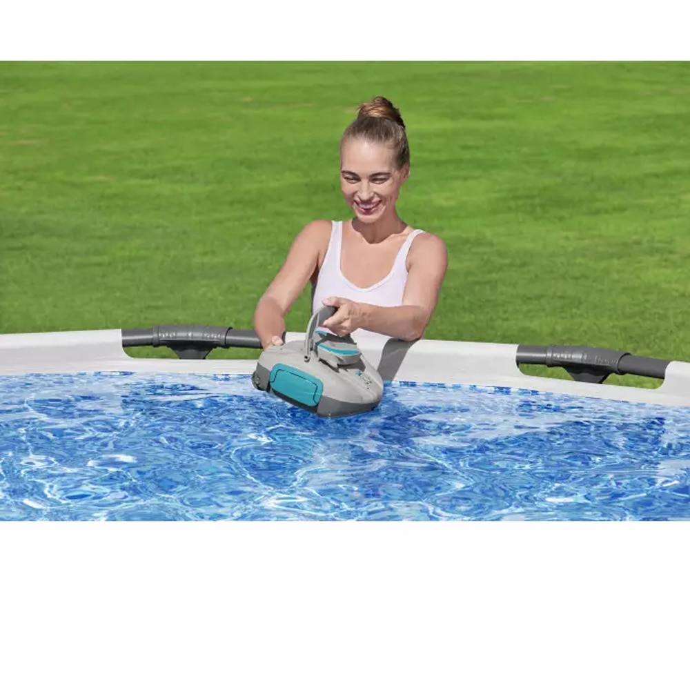 Robot curatare piscina BESTWAY Aquatronix G100, autonomie 60 de minute, gri