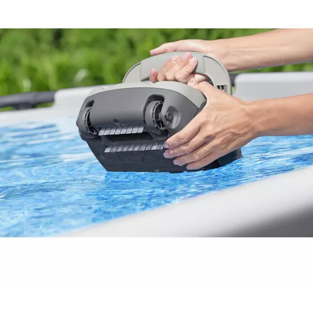 Robot curatare piscina BESTWAY Aquatronix G100, autonomie 60 de minute, gri