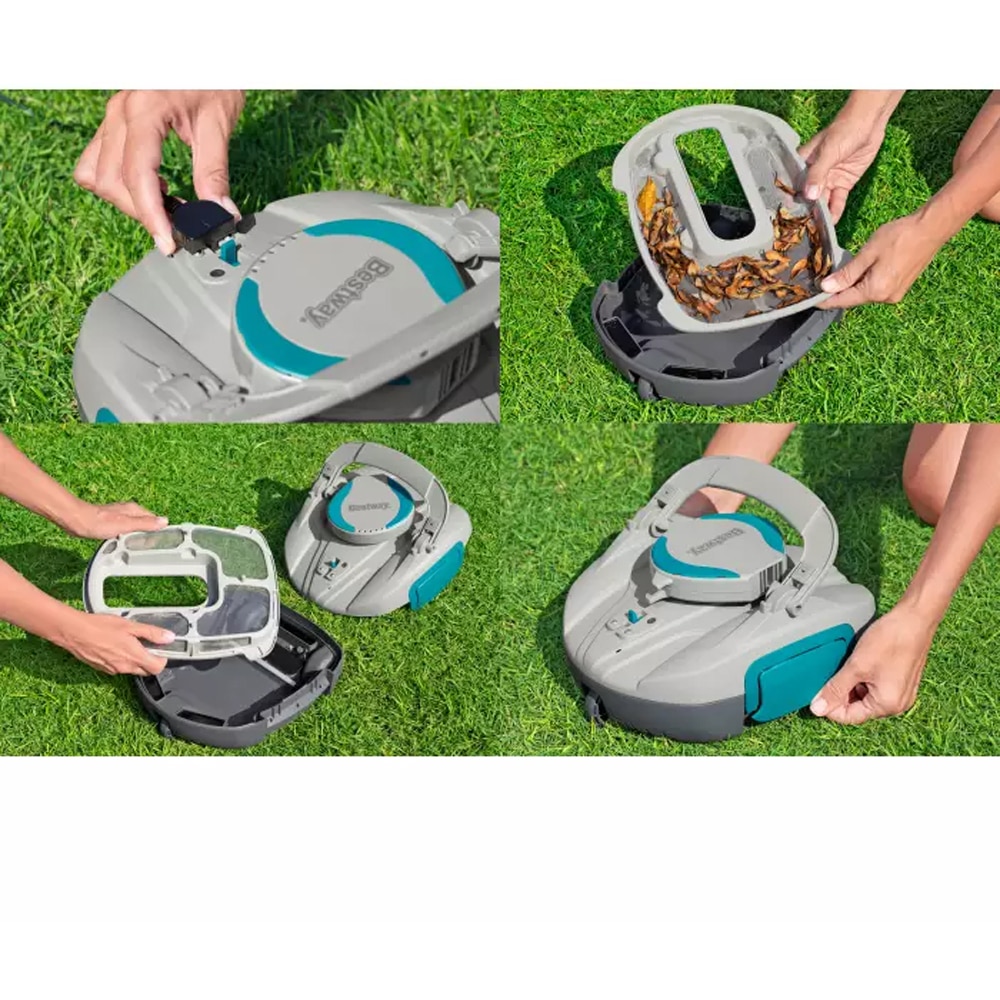 Robot curatare piscina BESTWAY Aquatronix G100, autonomie 60 de minute, gri