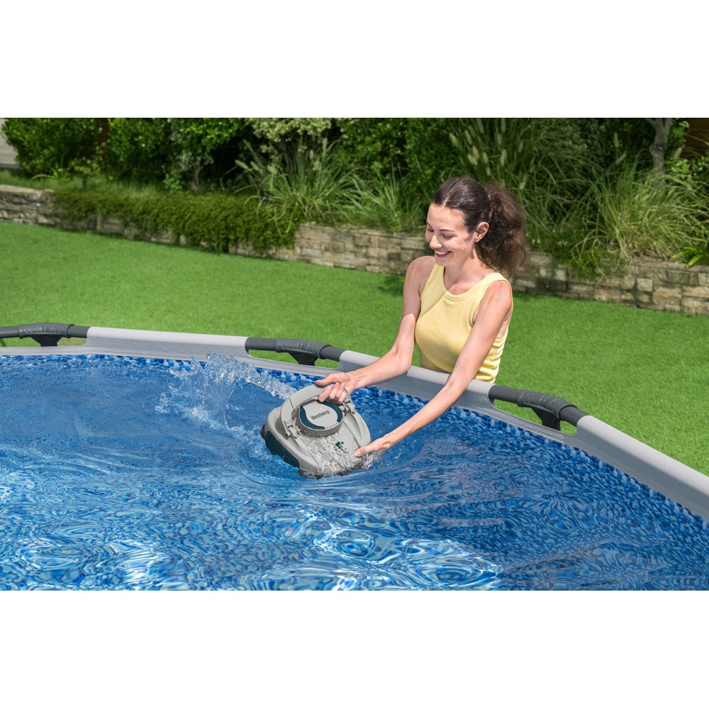 Robot curatare piscina BESTAWAY Aquatronix G510, autonomie 60 de minute, gri