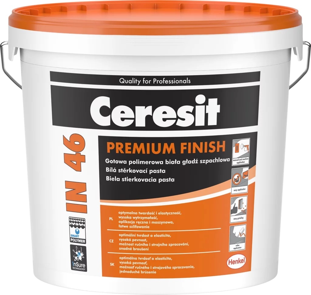 Glet de finisare, alb, interior, 3 kg, Ceresit 46